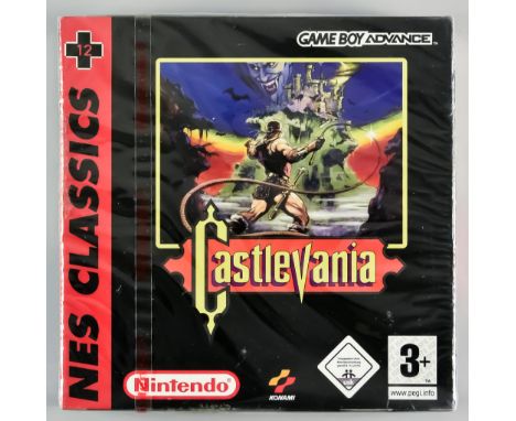 2005 Nintendo Game Boy Advance &ndash; NES Classic Castlevania &ndash; PAL/UK/European Version, with red label, original cell