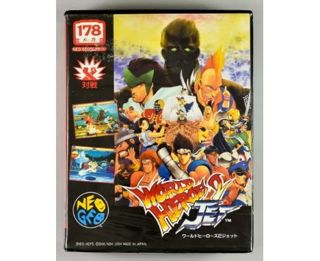 SNK Neo Geo AES (Advanced Entertainment System) - "World Heroes 2 Jet", Japanese version, in original box with instruction ma