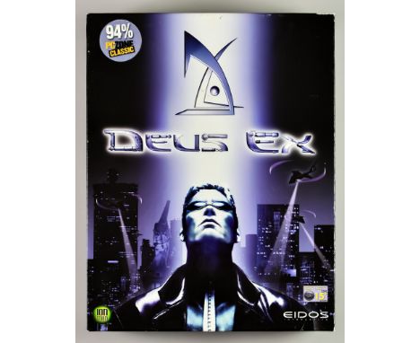 2000 PC CD-ROM - Deus Ex - English big box, including CD-ROM in case, instruction manual and Eidos Interactive booklet 