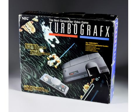 1989 NEC &ndash; Turbo Grafx16 / PC Engine &ndash; UK/European Version,&nbsp; with controller, instruction manual and origina