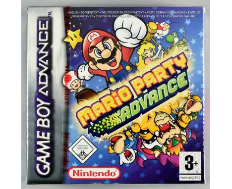 2005 Nintendo Game Boy Advance &ndash; Mario Party Advance &ndash; PAL/UK/European Version, with red label, original cellopha