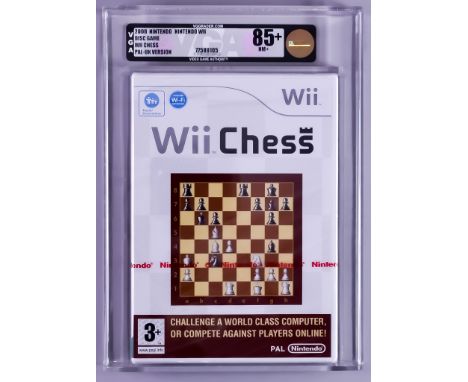 2008 Nintendo Wii &ndash; Wii Chess &ndash; PAL/UK Version VGA 85+/NM+, with red Nintendo Strip seal and in rigid Perspex cas