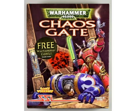 1998 PC CD-ROM - Warhammer 40,000: Chaos Gate - English big box, including CD-ROM in case and instruction manual 
