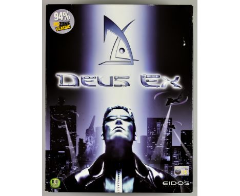2000 PC CD-ROM &ndash; Deus Ex &ndash; English big box, including CD-ROM , instruction manual and Eidos Interactive booklet i