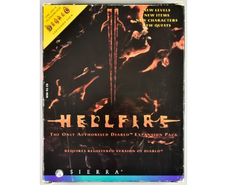 1997 PC CD-ROM – Diablo: Hellfire Expansion Pack – English big box, including the Diablo game CD-ROM, Hellfire Expansion CD-R