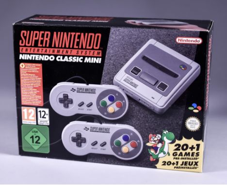 2017 Nintendo &ndash; Super Nintendo Entertainment System (SNES) Classic Mini &ndash; European Version, including 21 preloade