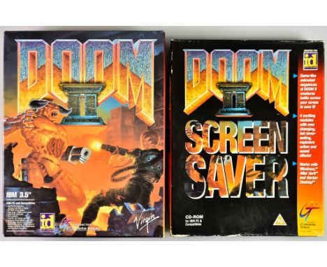 1994 IBM and Compatibles – Doom II and Doom II Screensaver – English big boxes, including Doom II game on five disks and inst