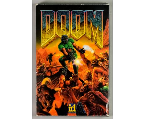 1993 IBM and Compatibles - Doom&nbsp;- Mail order English big box, including four disk and instruction manual