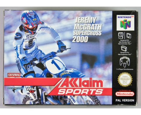 Nintendo N64 - Jeremy Mcgrath Super Cross 2000, PAL version, in original box with instruction manual