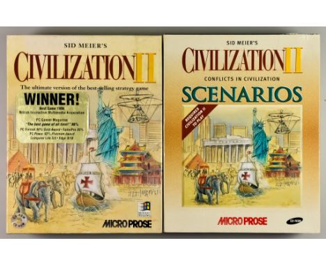 1996 PC CD-ROM&nbsp;- &ldquo;Civilization 2&rdquo; English big box, including CD-ROM in case, manual, tech-tree supplement, t