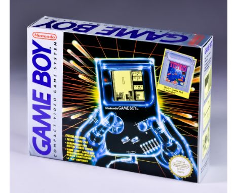 1990 Nintendo – GameBoy Tetris Bundle – PAL/UK/European Version, with game, instruction manuals, leads and in original box   