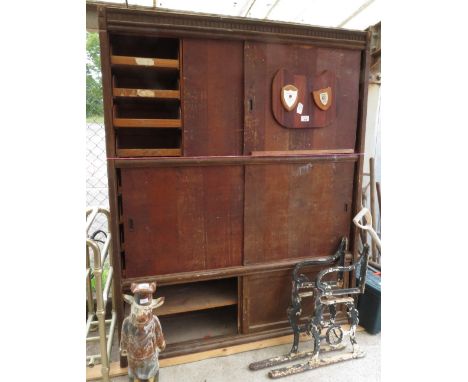 LARGE WOODEN TOOL UNIT