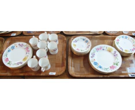Two trays of Royal Worcester Kentmere part coffee set.  (2)