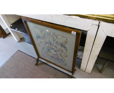 A TAPESTRY FIRE SCREEN