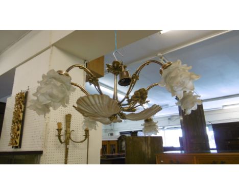 SIX BRANCH HANGING LIGHT FITTING