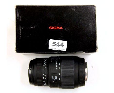 Sigma DG 70 - 300 mm lens. Please note this is a credit card reclaim item sold as seen and without reserve.