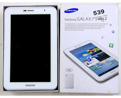 Samsun Galaxy Tablet 2 8GB. Please note this is a credit card reclaim item sold as seen and without reserve.