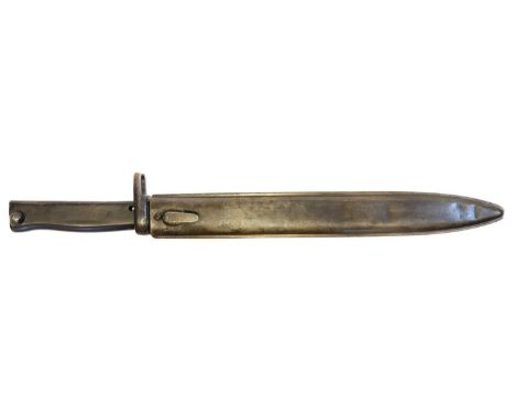 German Ersatz bayonet and scabbard, made in 1916 for Mauser M98, M88, Lebel and the russian Mosin-Nagant, scabbard stamped wi