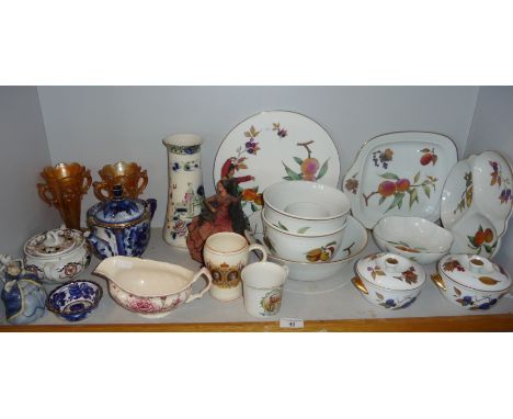 Assorted Royal Worcester Evesham dinner ware, etc.