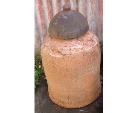 Victorian terracotta rhubarb forcer