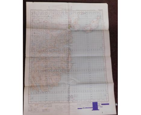 Scotland War Office Edition, 'Stornoway', sheet 14, ordnance survey map, published 1950, folded