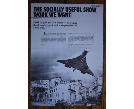 Lucas Aerospace; The Socially Useful Show Poster set from early 1980s  (x 10 posters). Produced by Lucas Aerospace for 'The P