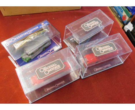 Corgi. Buses (x4) Scale 1:76. The Original Omnibus Company. 434 Horsham Single Decker London Transport. 218 Walton on Thames 