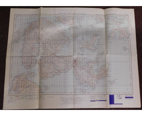 Scotland War Office Edition, 'Orkney Island' (Mainland) - sheet 6. Ordnance survey map - published 1950, Mint condition