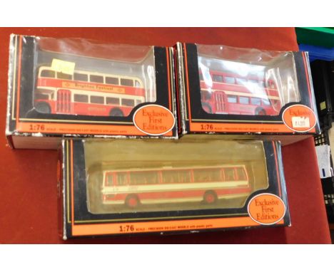 Gilbow First Editions. Buses (x3). Scale 1:76. 14001 Brighton &amp; Hove Bristol Lodekka Bus. 141001 United Bristol Lodekka B
