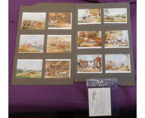 John Player &amp; Sons Old Hunting Prints 1936 set L 25/25 VG+/EX