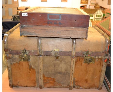 A trunk with tools and two cases 
