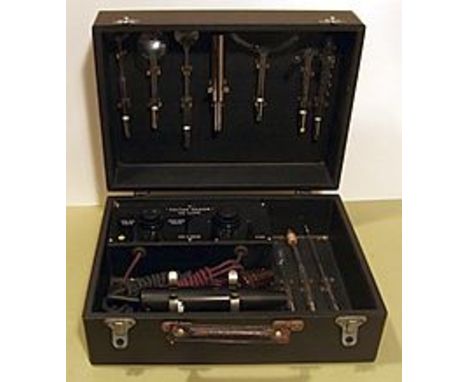 'SOLTAN SENIOR, DE LUXE MODEL'. HIGH FREQUENCY APPARATUS using alternating current up to 250 volts.  Voltage selection switch