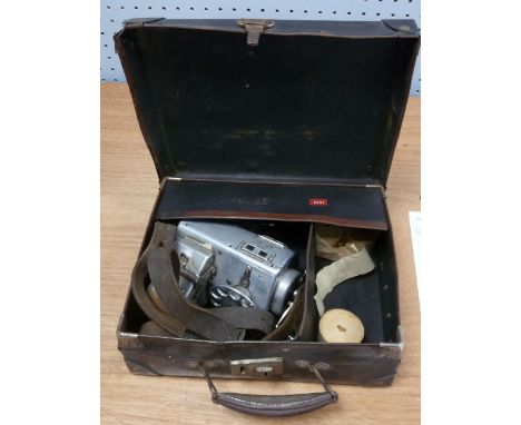 1960's BUS CONDUCTORS WHITE METAL BODIED TICKET MACHINE, in black attaché type case, painted NO. 146 
