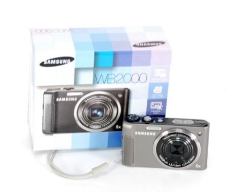 SAMSUNG WB 2000 DIGITAL COMPACT CAMERA, with Schneider-Kreyznach vario plan 4.3-21.5mm 1:2.4-5.8 24mm lens 