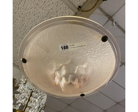 ART DECO GLASS HANGING LAMP