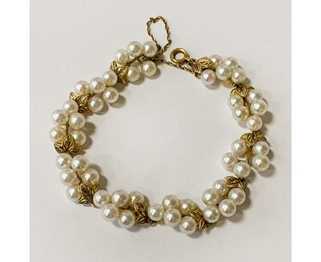 14CT GOLD SOUTHSEA PEARL BRACELET