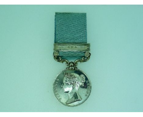 An Army of India medal, 1799-1826, with clasp for Ava, to "T. Brice, 13th Foot.", with ribbon, together with research paperwo