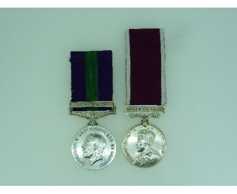 A pair of medals, awarded to A. G. B. Carpenter, R.A.S.C., comprising a General Service medal, one clasp, S. Persia, to M-408