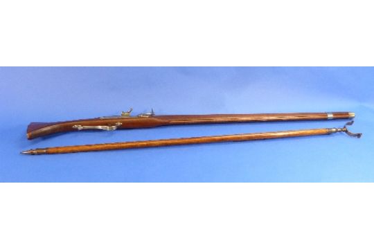 A Replica 17th Century English Civil War Matchlock Musket Arquebus By Anthony C Gibbons With