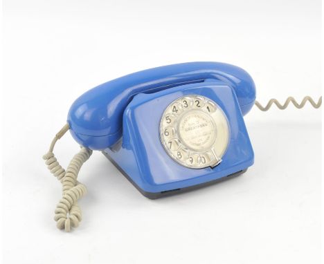A 1980's P.O. blue plastic telephone, model number 776. Provenance: From the estate of Peter Lepine-Smith. Peter was an accom