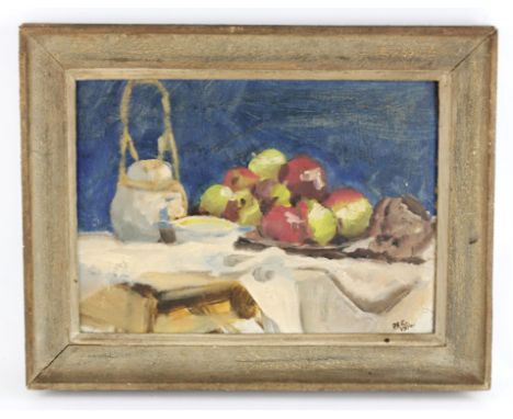 A group of assorted pictures and prints, to include an oil still life by Charvet, signed with initials and dated 1976; a Chin