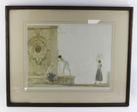 After Sir William Russell Flint, coloured photographic print, signed in pencil 35 x 50cm together with four other pictures in