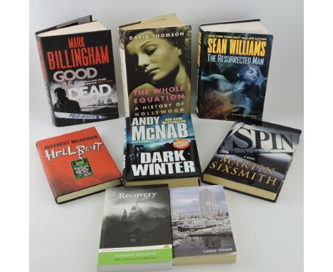 Andy McNab, Dark Winter, signed first edition, 2003; together with seven other signed editions.