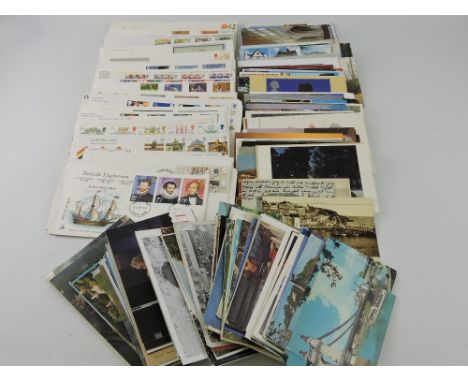 270 postcards, subject and topographical, plus 75 GB First Day Covers in good condition.