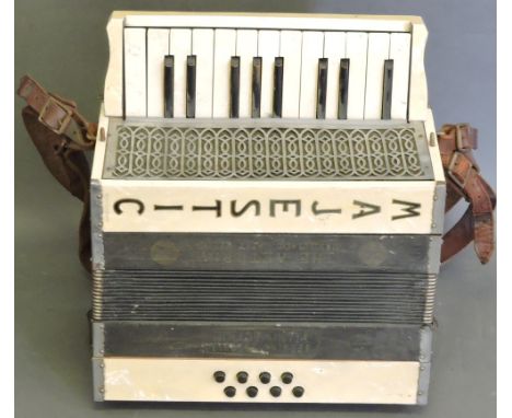 An early 20th century Antoria 'Majestic' piano accordion.