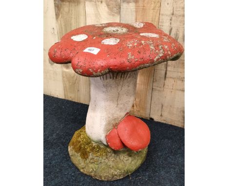 Garden toad stool concrete stool [42x39cm] 