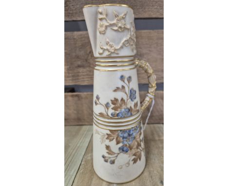 Royal Worcester Blush Ivory ewer jug. [20.5cm high] 
