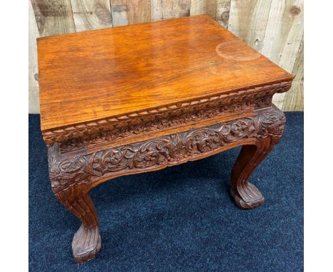 Chinese hardwood lamp table. [50x61x50cm] 