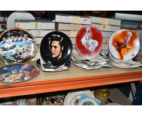 A GROUP OF BOXED COLLECTOR'S PLATES, comprising a Hamilton Collection 1991 Star Trek anniversary plate, Thunderbirds Are Go, 