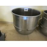 Mixing bowl, stainless, 140 qt. cap.